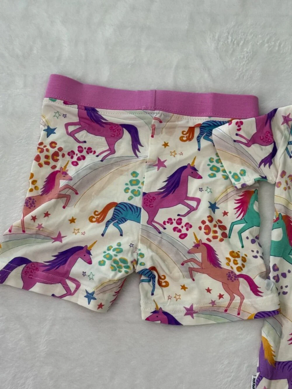 Little Sleepies Unicorn Magic Two-Piece SS & Shorts 12/18 Months